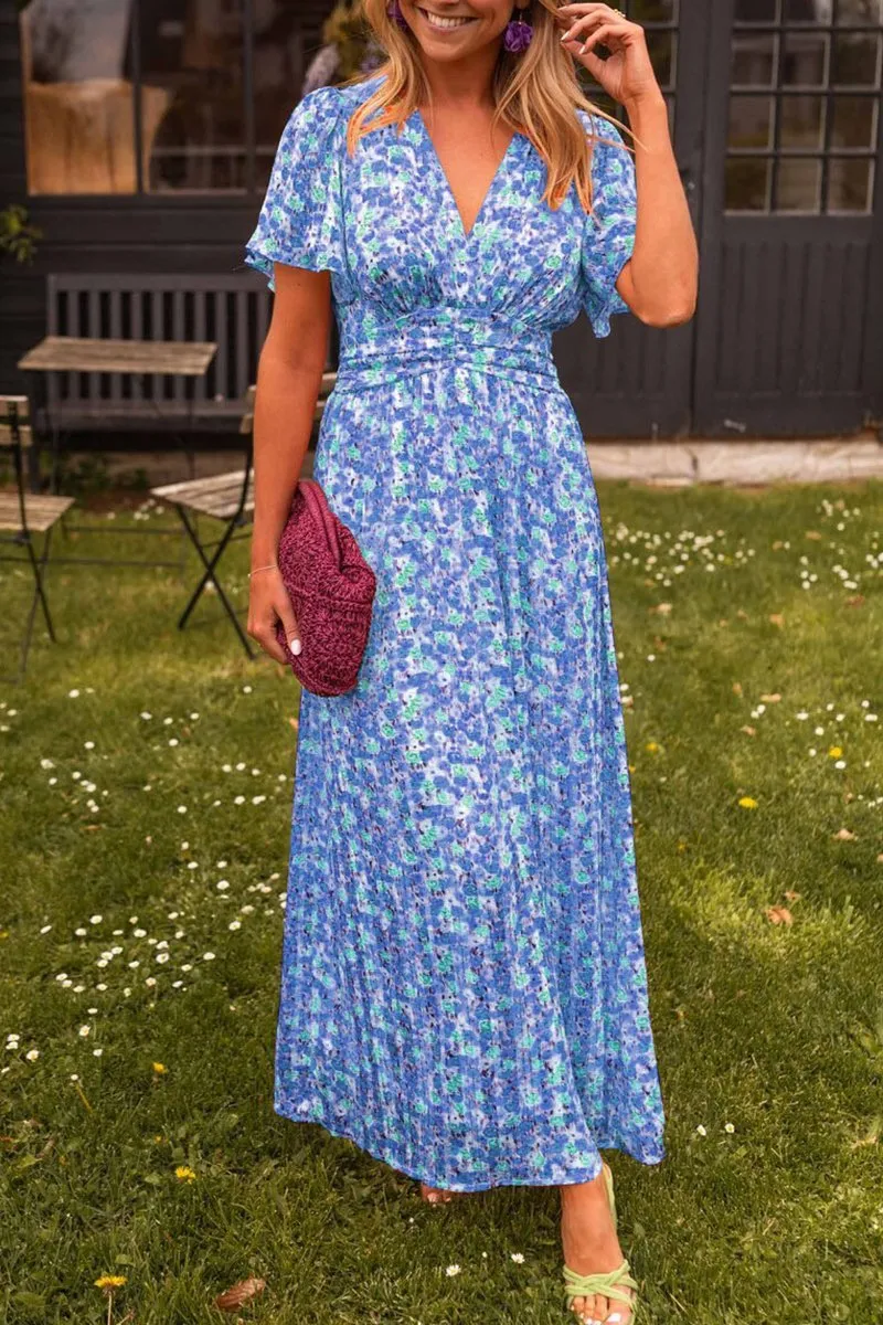 Florencia™ | Women's Vibrant V-Neck Maxi Dress