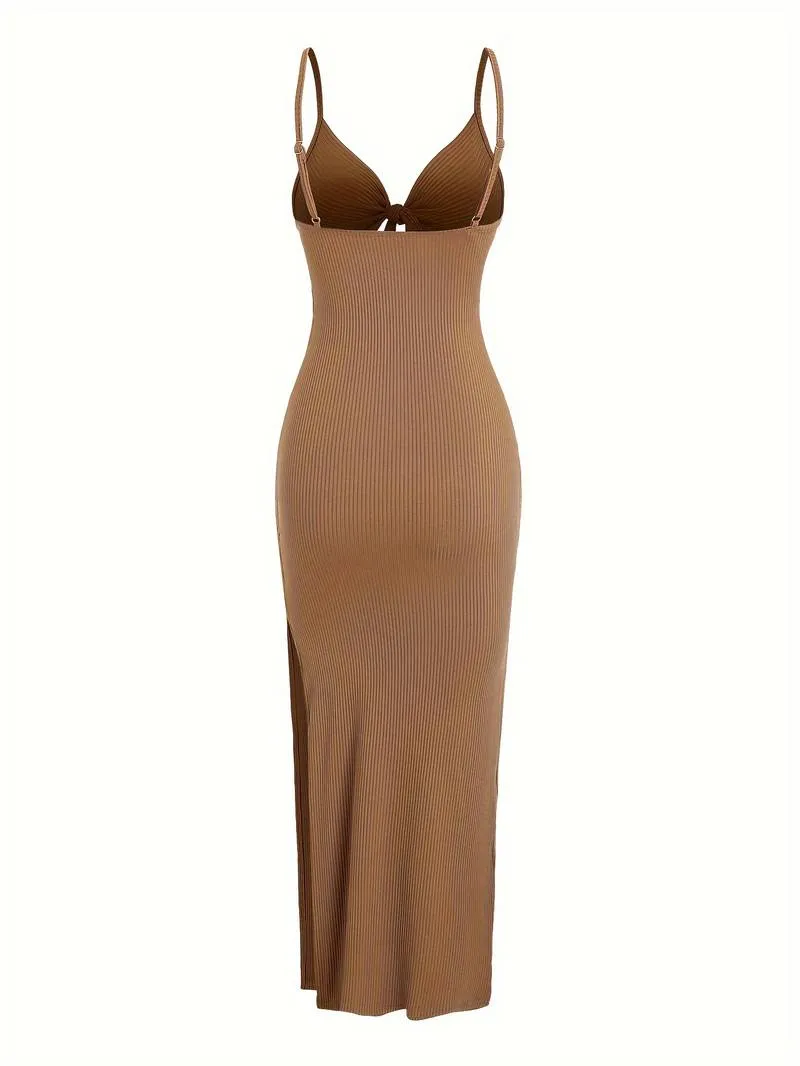 Natalia - Ribbed Maxi Dress